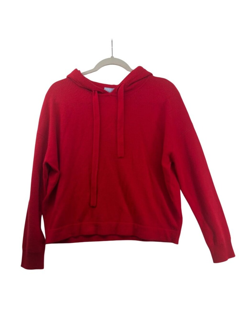 Antonio Melani Womens Hoodie Sz M Red Cashmere Luxury Bougie SoftAF Cozy Comfy